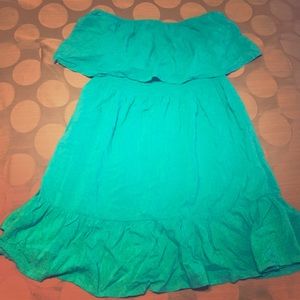 Teal green dress