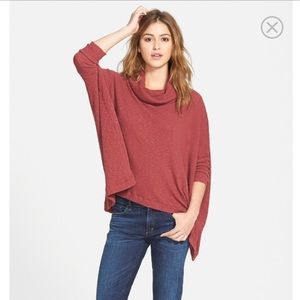Free people "world traveler" cowl neck sweater