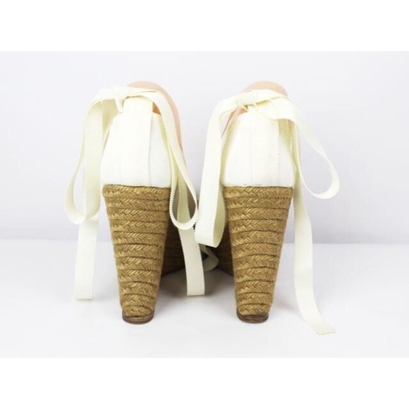 Christian Louboutin Woven Canvas Espadrille Wedge - Picture 3 of 4