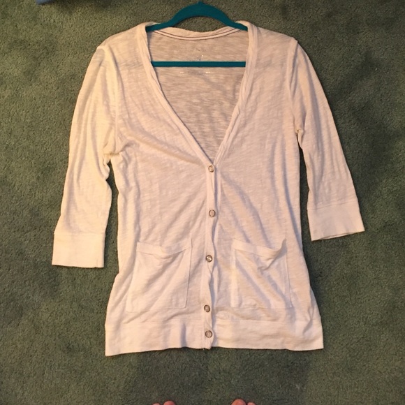 White cardigan