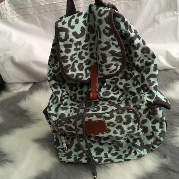 PINK blue, cheetah back pack