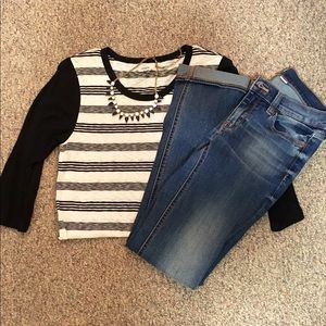 JCrew Baseball Tee size S