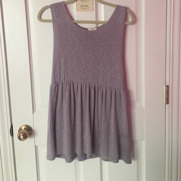 Knit light purple tank size Medium