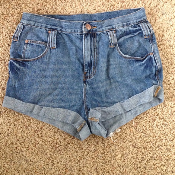 BDG high waisted denim shorts