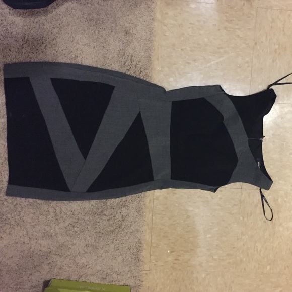 Grey and Black bandage Dress