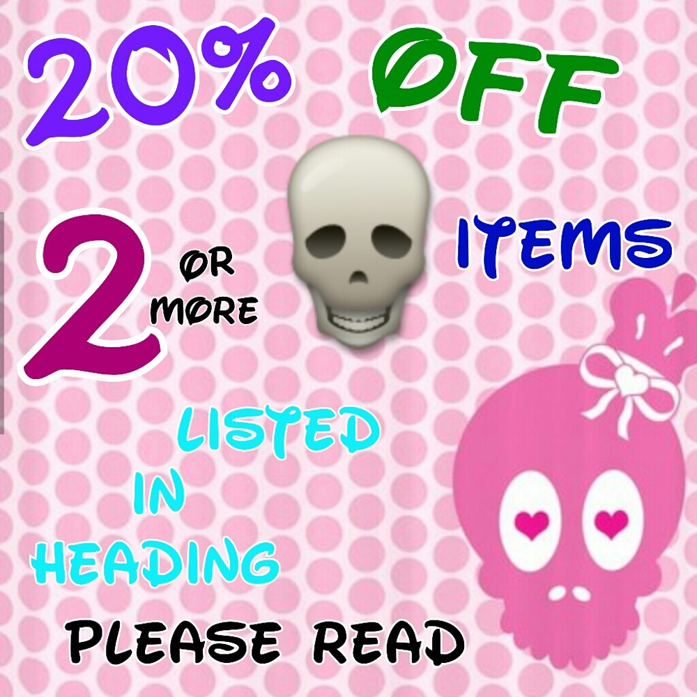 💀 💰 20% OFF💸OF 2 or MORE💀SKULL💀ITEM'S👗👔👖👙