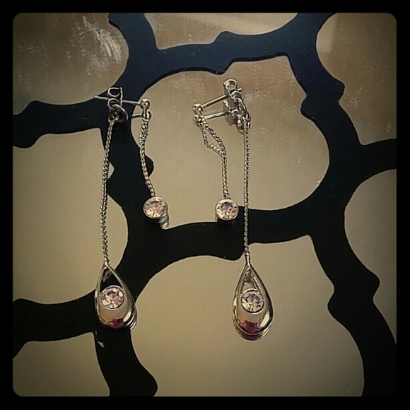 Lia Sophia silver dangle earrings