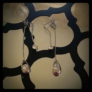 Lia Sophia silver dangle earrings