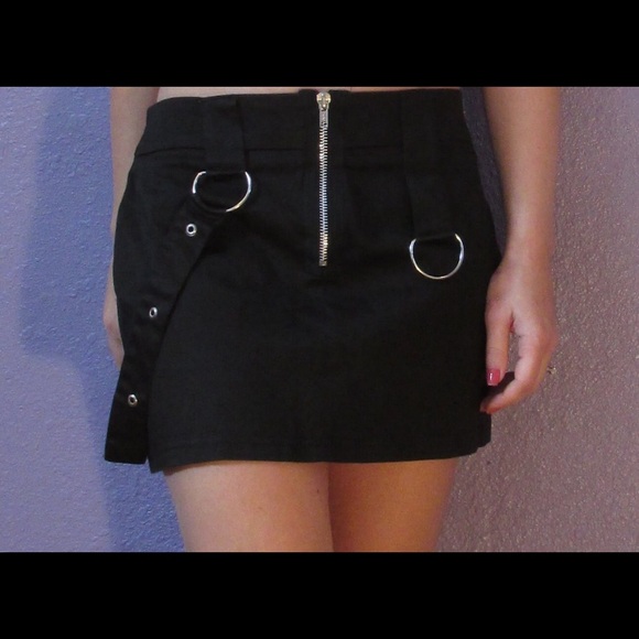 Arden B Dresses & Skirts - ARDEN B bad-ass sexy mini skirt with grommet strap