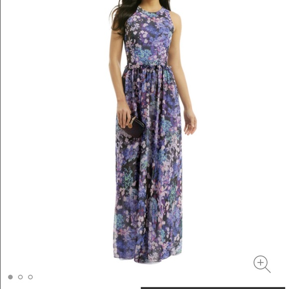 Shoshanna Hydrangea Garden Maxi Dress