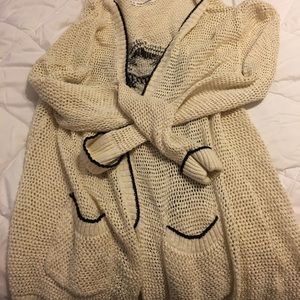 Aztec print cardigan