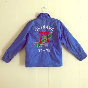 Mugi's Specialty Vintage Okinawa Bowling Jacket.
