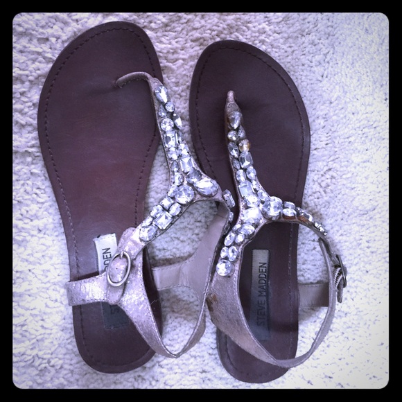 Steve Madden bedazzled sandals