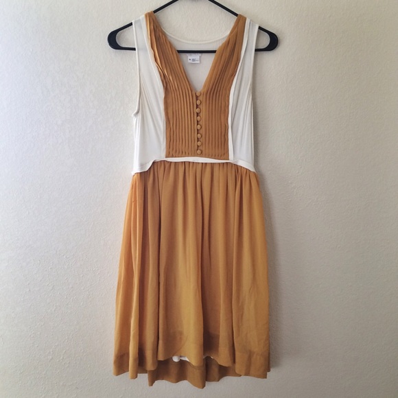 Cooperative mustard yellow dress