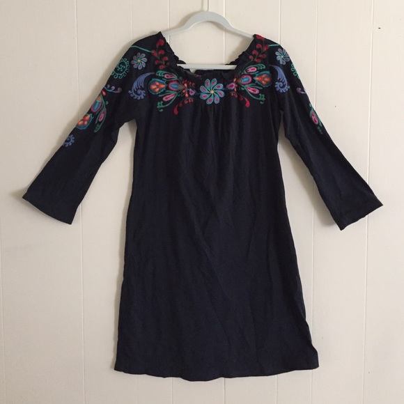 Johnny Was Embroidered Off the Shoulder Dress.