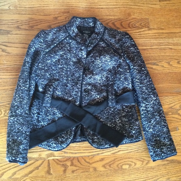 Sandro petite grey/black jacket.