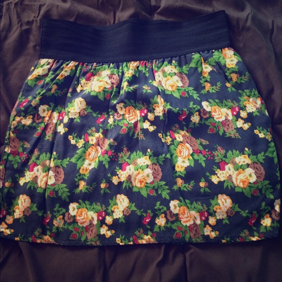 Floral Miniskirt
