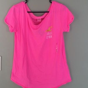 {Hollister} Neon Pink Shirt