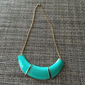 Turquoise bib necklace