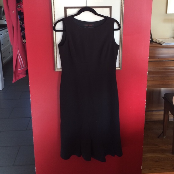 Anne Klein black knee length dress.