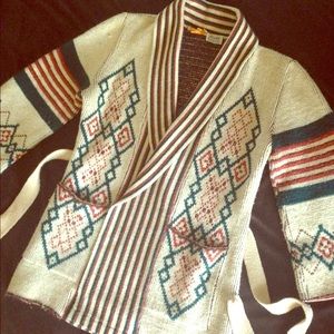 Vintage 70's belted Cardigan