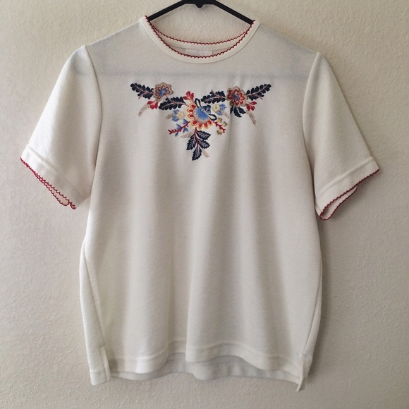 Vintage embroidered top