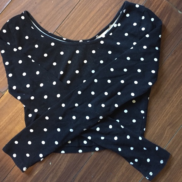 Long sleeve crop top