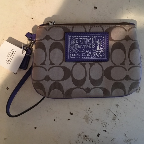 Small coach Wristlet