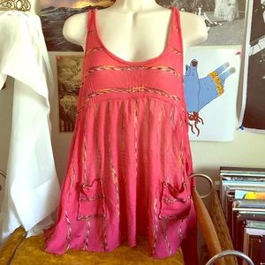 Free People Pocket Flowy Racer Tank