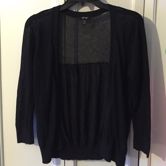 Black cardigan