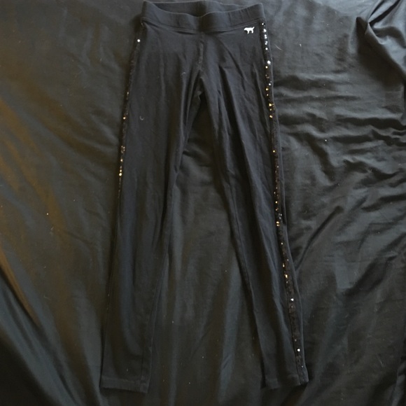 Victoria Secret Pink sequin leggings size XS