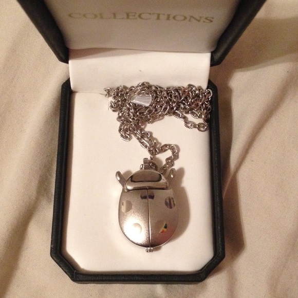 Ladybug watch necklace