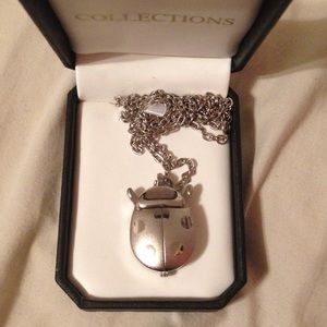 Ladybug watch necklace