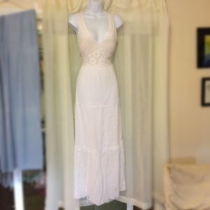 Destination Wedding Dress Lace Back Fit and Flare