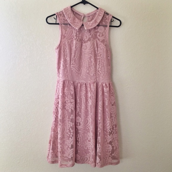 Xhilaration pink lace dress