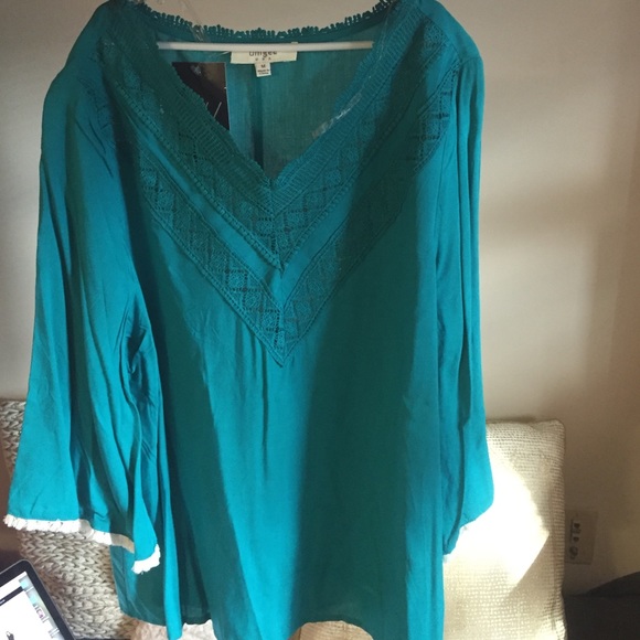 Umgee Teal Tunic/Shirt - Picture 1 of 1
