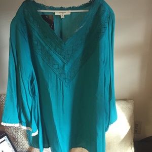 Umgee Teal Tunic/Shirt
