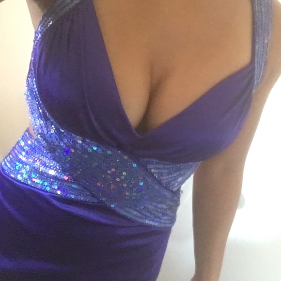 Blue/purple gown