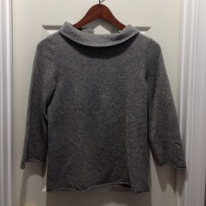 100% cashmere JCrew 3/4 sweater