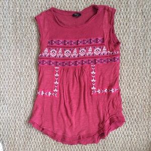 Bohemian sleeveless top