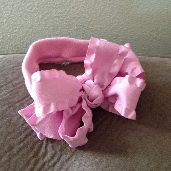 Other - Large pink bow headband baby girl