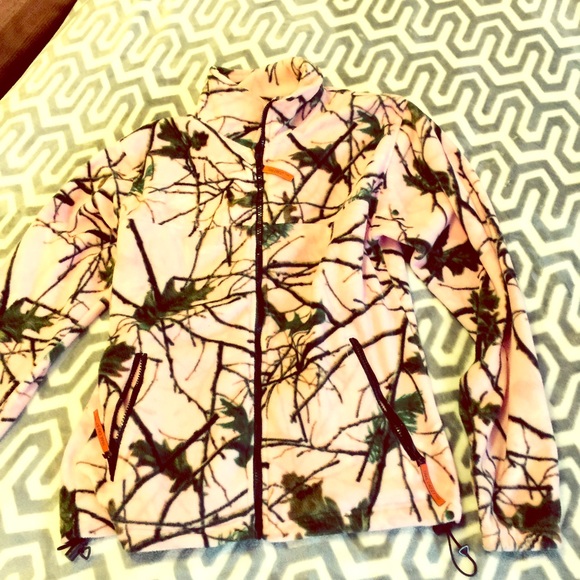 Pink camo fleece