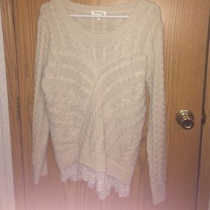 TRADE! Cream Monteau sweater
