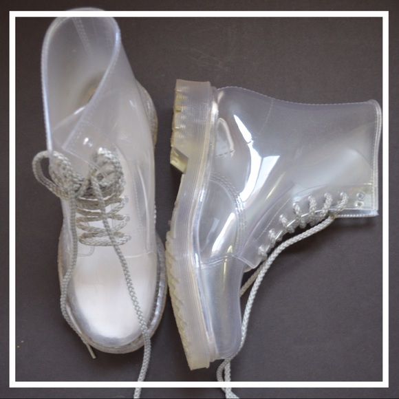 Clear Combat Boots 🕠