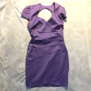 Purple fitted dress