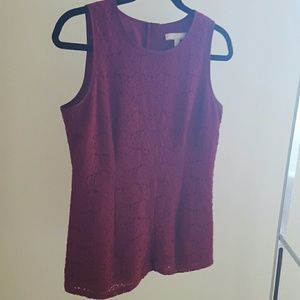 Banana Republic maroon shirt