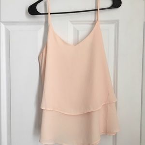 Flirty pink layered tank