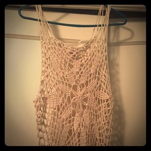 Bohemian crochet tank top