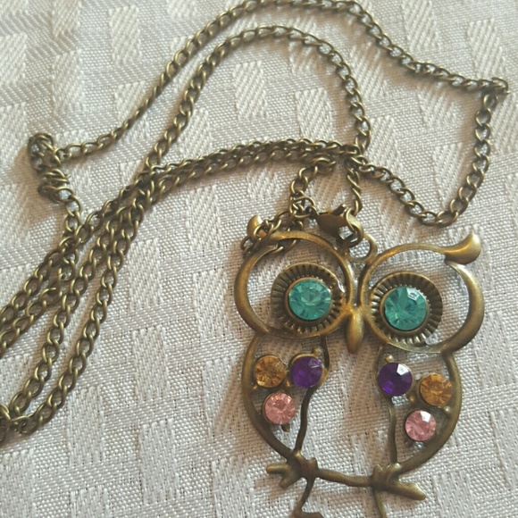 Cute owl necklace pendant - Picture 2 of 2