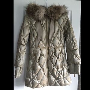 Gold Juicy Couture puffer coat